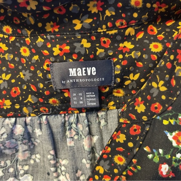 Maeve from Anthropologie Marlie Button-front Chambray Tunic Dress, Size 6 - Picture 11 of 13